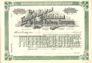 Easton Palmer and Bethlehem Street Railway Co.